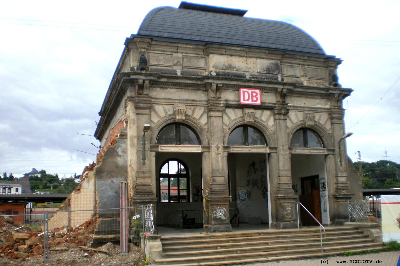 Gssnitz Bahnhof 16.08.2010, Mehdorns Vermchtnis oder Inkompetenz wird hier sichtbar 