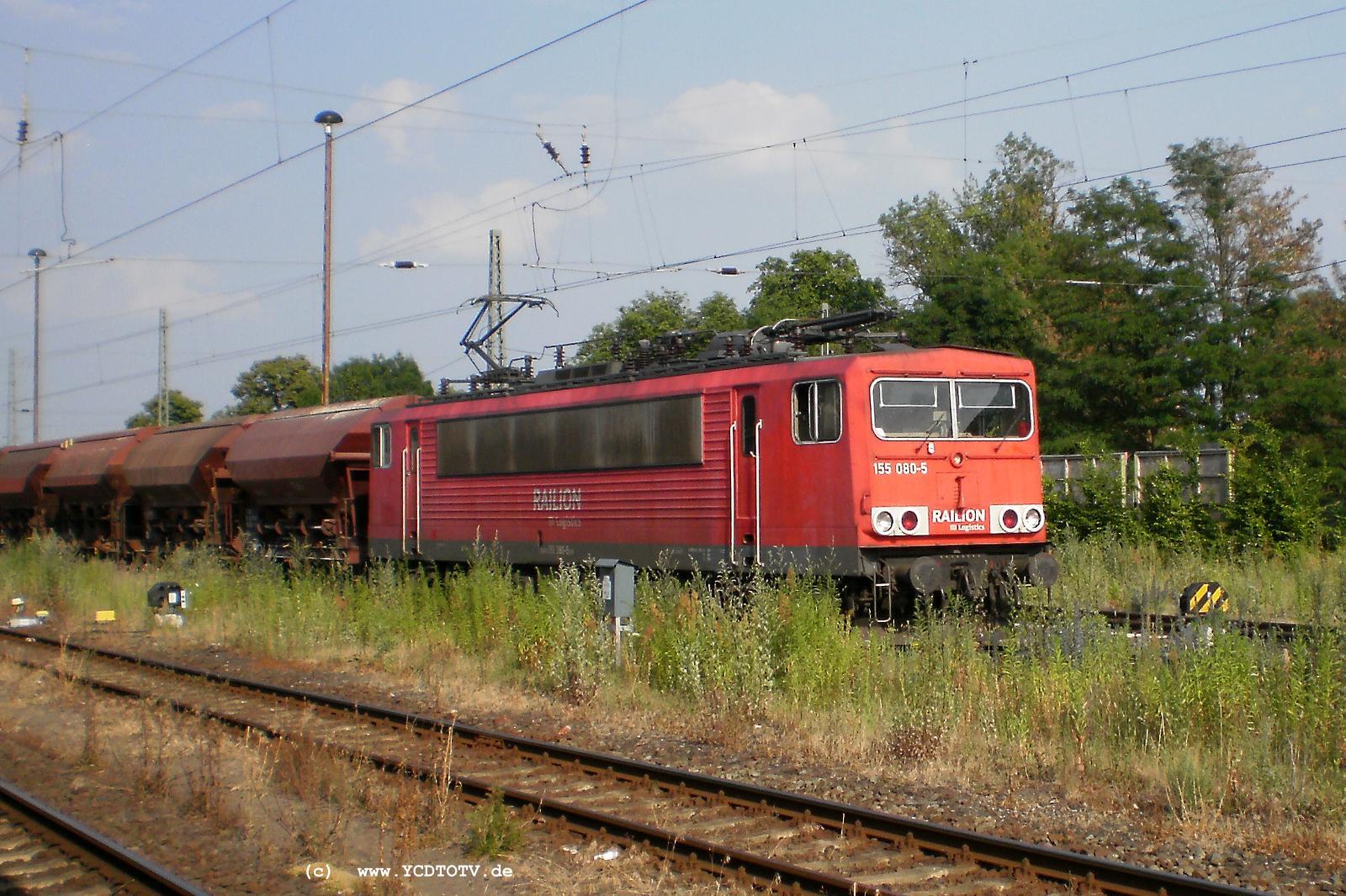 Bahnhof Stendal 02.07.2010, 155 080-5 