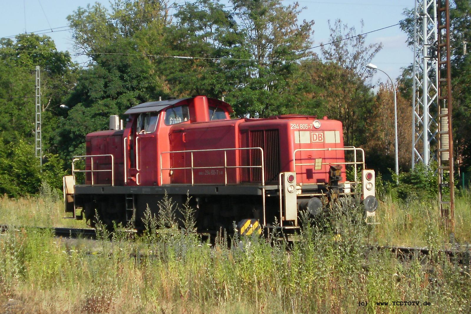 Bahnhof Stendal 07.07.2010, 294 805-7 