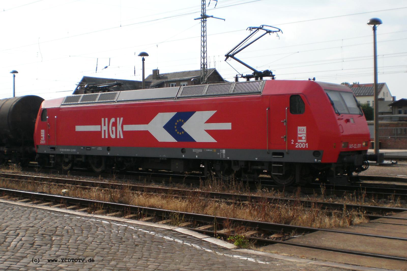 Bahnhof Stendal 12.07.2010, 145-CL 011 / HGK 2001 / 145 089-9 