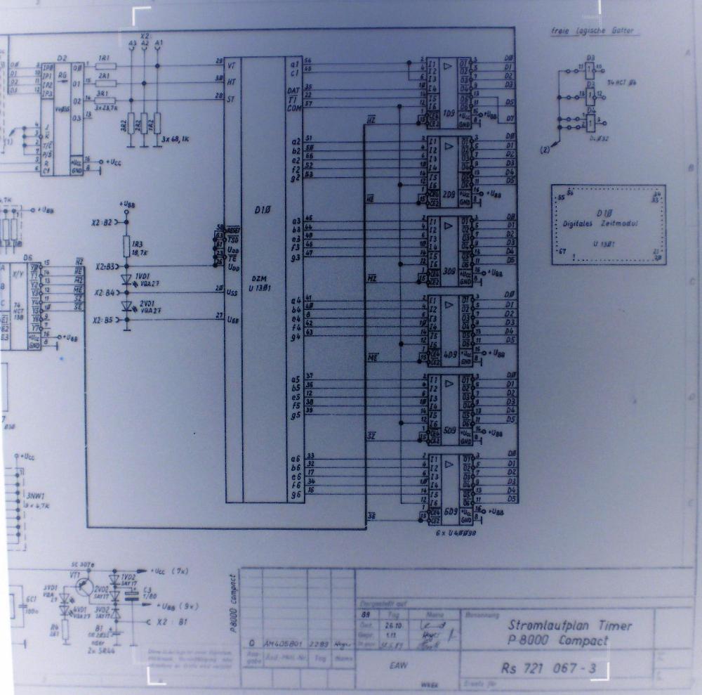  P 8000 Compact Schaltplan Uhr 